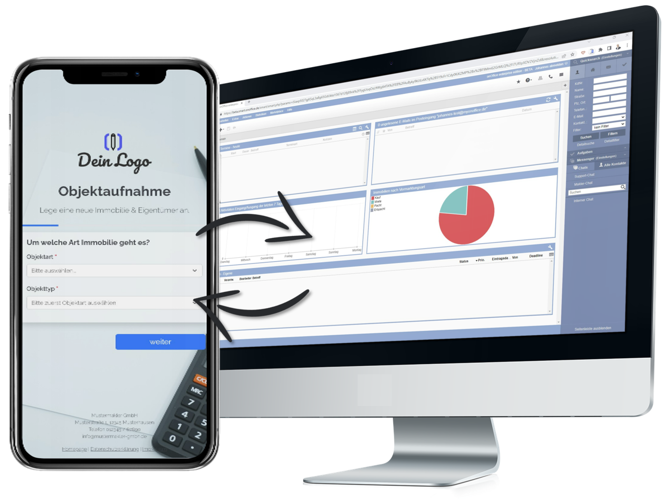 Web Formular propform.io - Webformular-Baukasten für onOffice